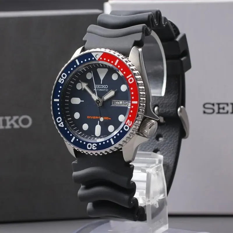 Seiko Prospex Diver's Pepsi Dark Blue Dial Men's Watch- SKX009K
